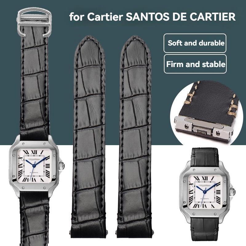 Cartier Watch Santos - สำหรับสายนาฬิกาคาร์เทียร์ ซานโตส 19 มม. 21 มม.
