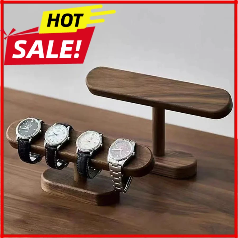 Jewelry And Watches Stores - แท่นวางโชว์นาฬิกาและเครื่องประดับไม้วอลนัทแท้ ดีไซน์สร้างสรรค์ สำหรับร้านขายนาฬิกา หรือวางโชว์หน้าร้าน