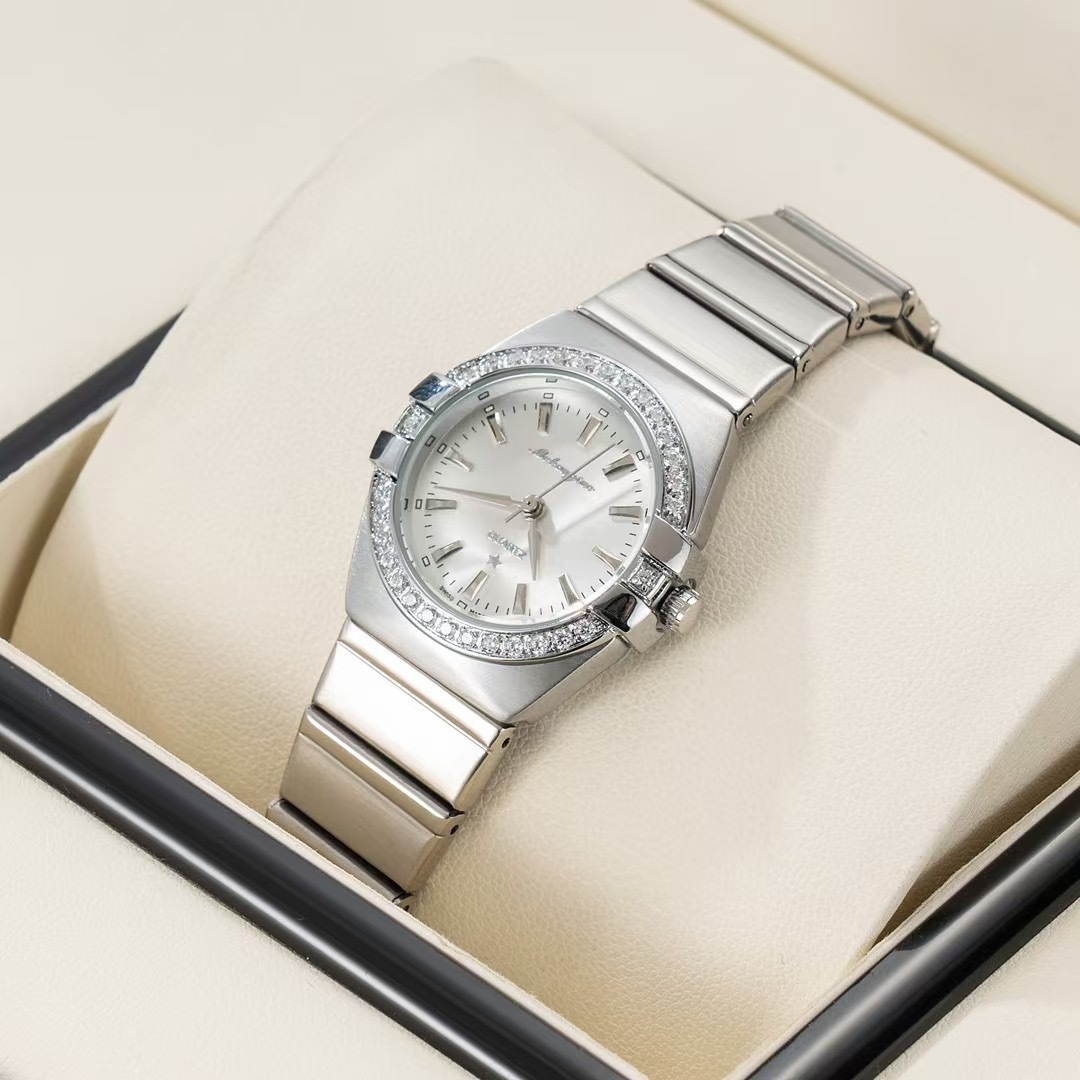 High Jewelry Watches - นาฬิกาข้อมือผู้หญิง คลาสสิค คอนสเทลลิชั่น สายสแตนเลส สไตล์ลำลองสำหรับธุรกิจ ของขวัญสำหรับผู้หญิง
