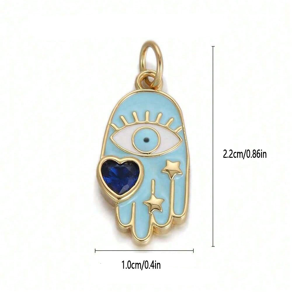 จี้รูปหัวใจเคลือบเซอร์คอนทองแด - Moon Star Earrings บทวิจารณ์และราคา