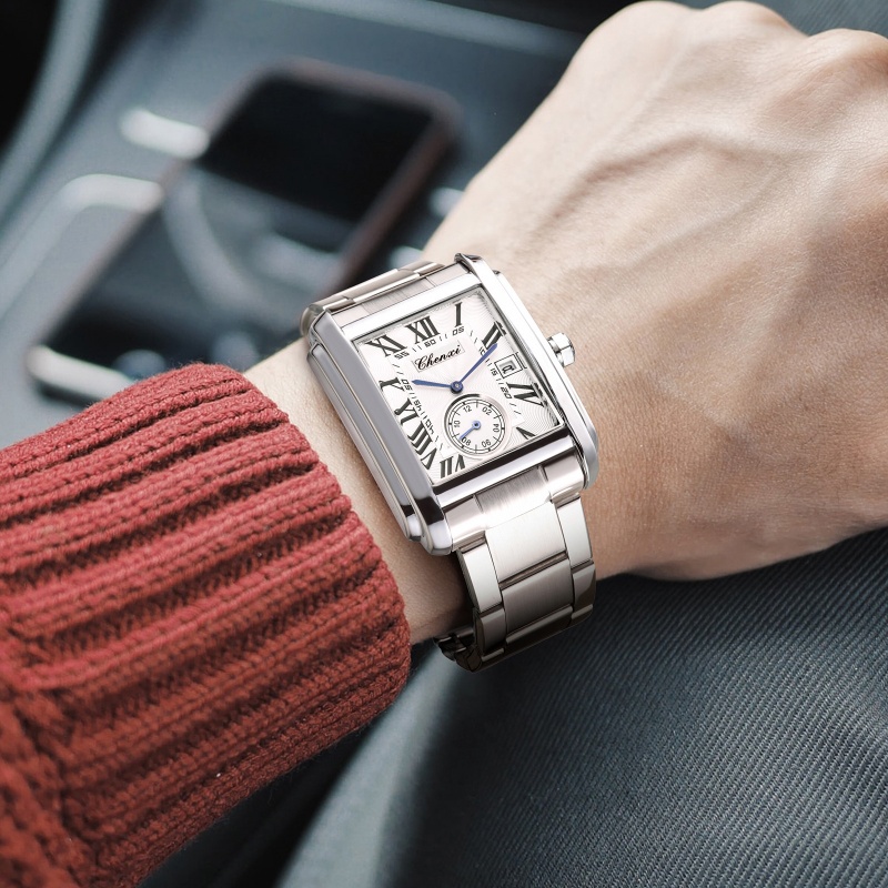 CHENXI 8216 นาฬิกาควอตซ์แฟชั่น - Cartier Watch Santos บทวิจารณ์และราคา