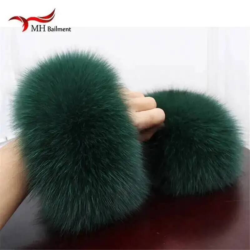 ปลอกแขนขนสุนัขจิ้งจอกคุณภาพสูง - Cuff Bangle Bracelet บทวิจารณ์และราคา