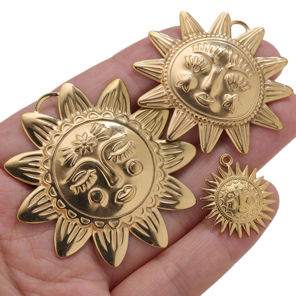 จี้ทอง PVD 5 ชิ้น สแตนเลสสตีล  - Moon Star Earrings บทวิจารณ์และราคา