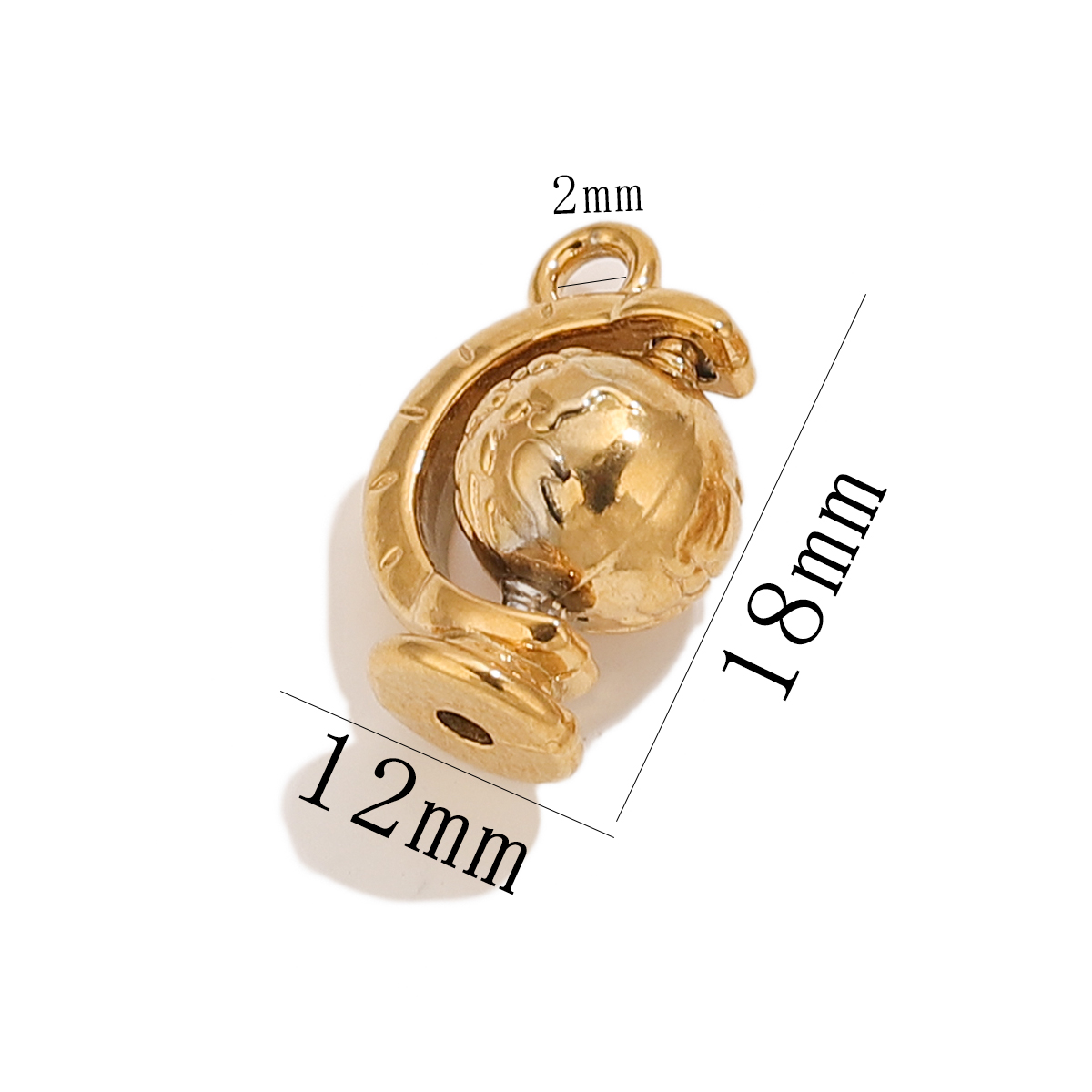 จี้รูปกระดิ่งลูกโลกสแตนเลสชุบท - Moon Star Earrings บทวิจารณ์และราคา