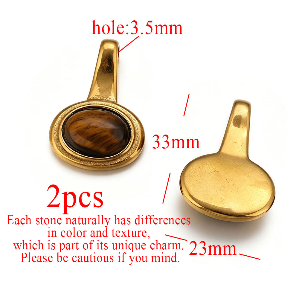 จี้สแตนเลสฝังหินตาเสือทรงกลมรู - Moon Star Earrings บทวิจารณ์และราคา
