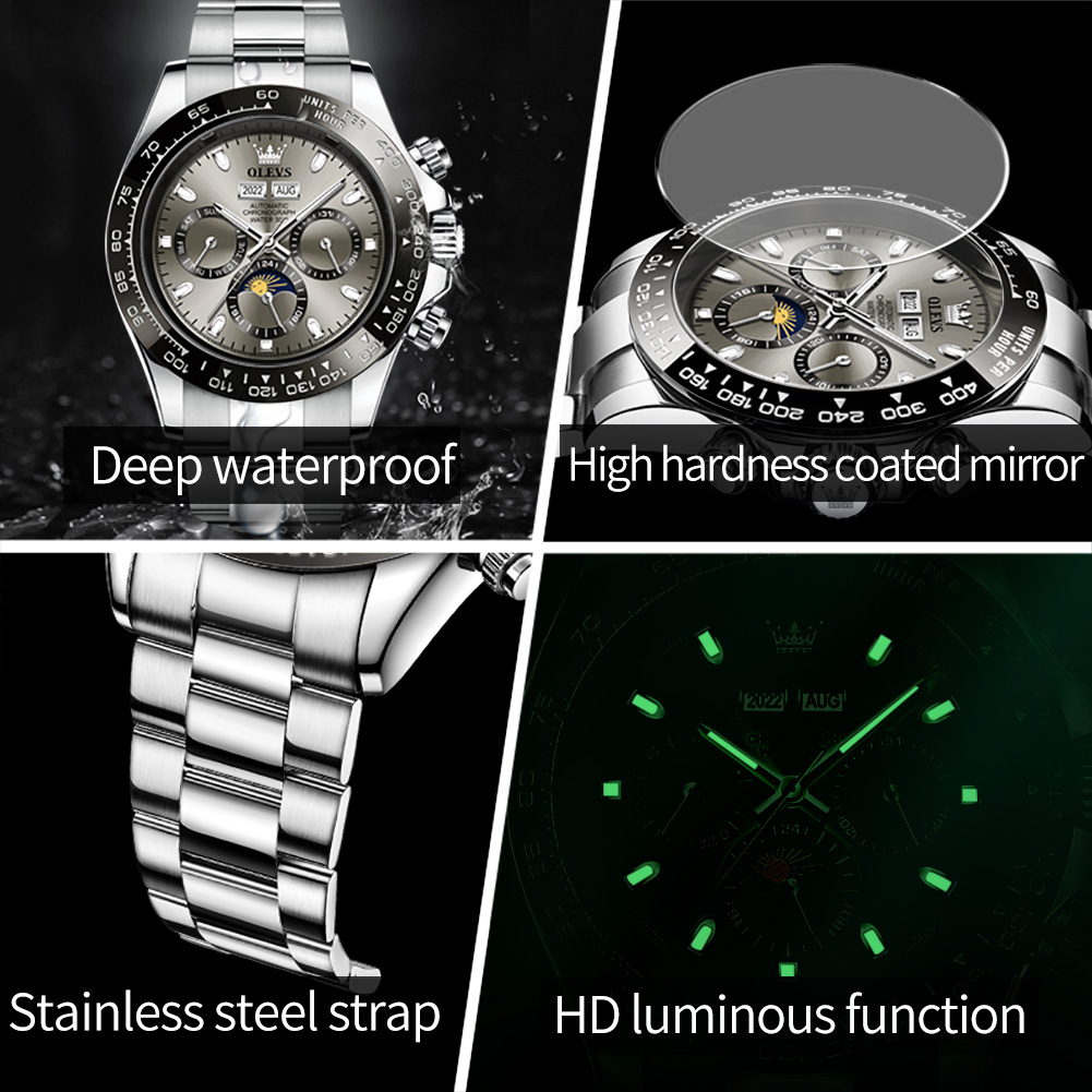 OLEVS 6654 Luxury Mens นาฬิกา  - Seiko Watch Presage บทวิจารณ์และราคา