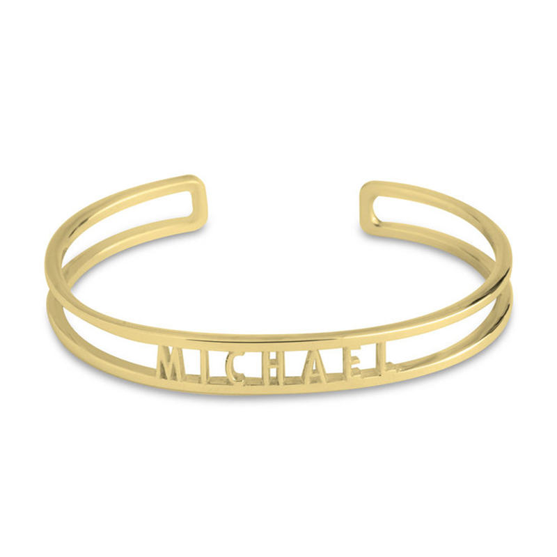 ส่วนบุคคล CUSTOM ชื่อสร้อยข้อม - Cuff Bangle Bracelet บทวิจารณ์และราคา