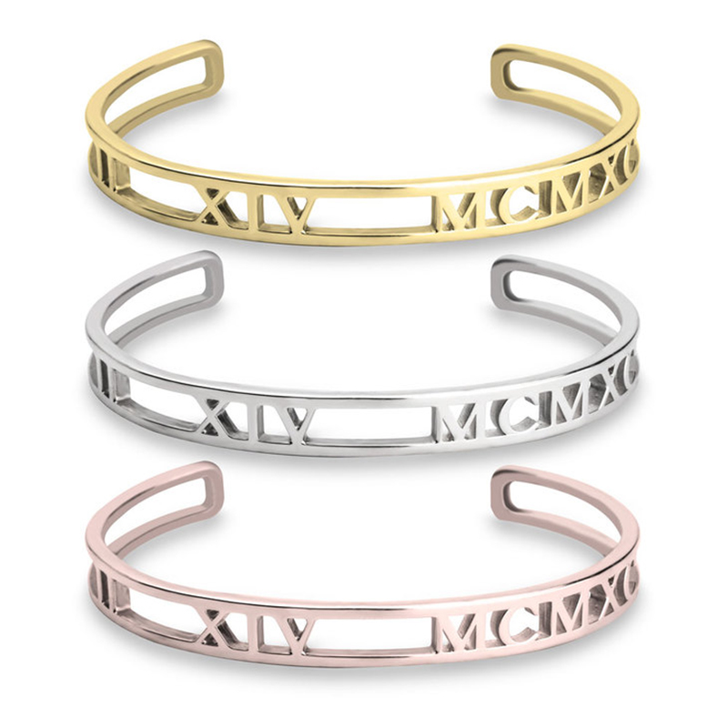 ส่วนบุคคล CUSTOM ชื่อสร้อยข้อม - Cuff Bangle Bracelet บทวิจารณ์และราคา