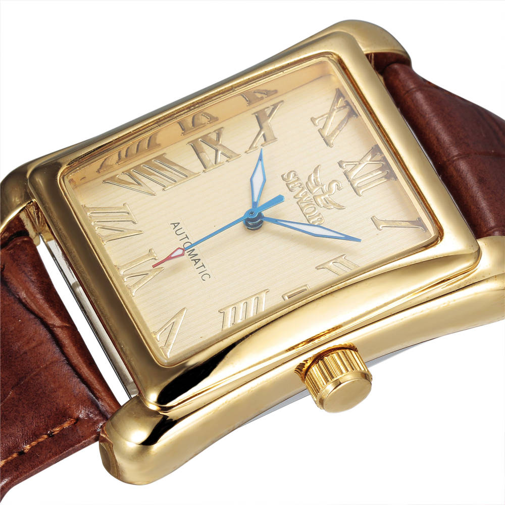 SEWOR แบรนด์หรูผู้ชายนาฬิกาทอง - Cartier Watch Santos บทวิจารณ์และราคา
