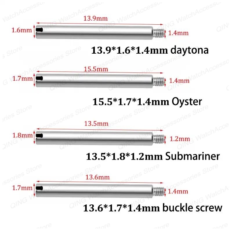 สกรูยึดสายนาฬิกาสเตนเลสสตีลสำห - Jewelry Rolex Watches บทวิจารณ์และราคา