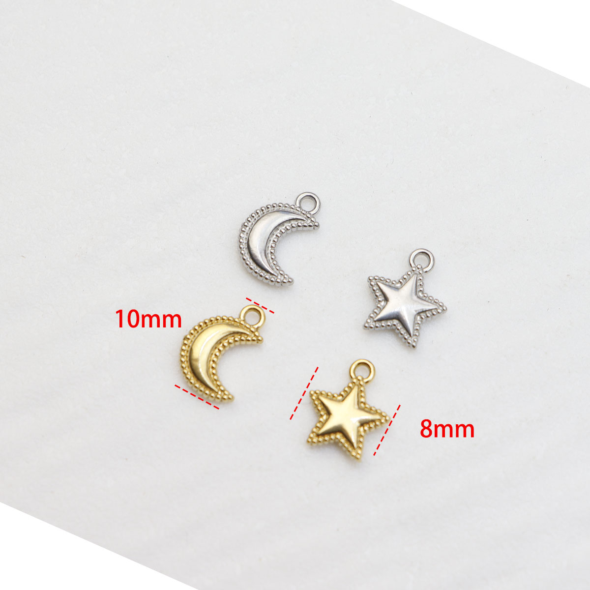 จี้รูปดาวและพระจันทร์ทำจากสแตน - Moon Star Earrings บทวิจารณ์และราคา