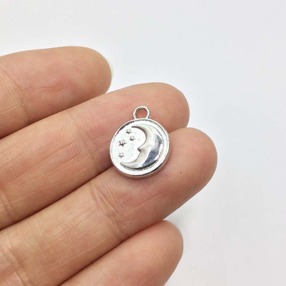 จี้รูปพระจันทร์และดวงดาว 20 ชิ - Moon Star Earrings บทวิจารณ์และราคา