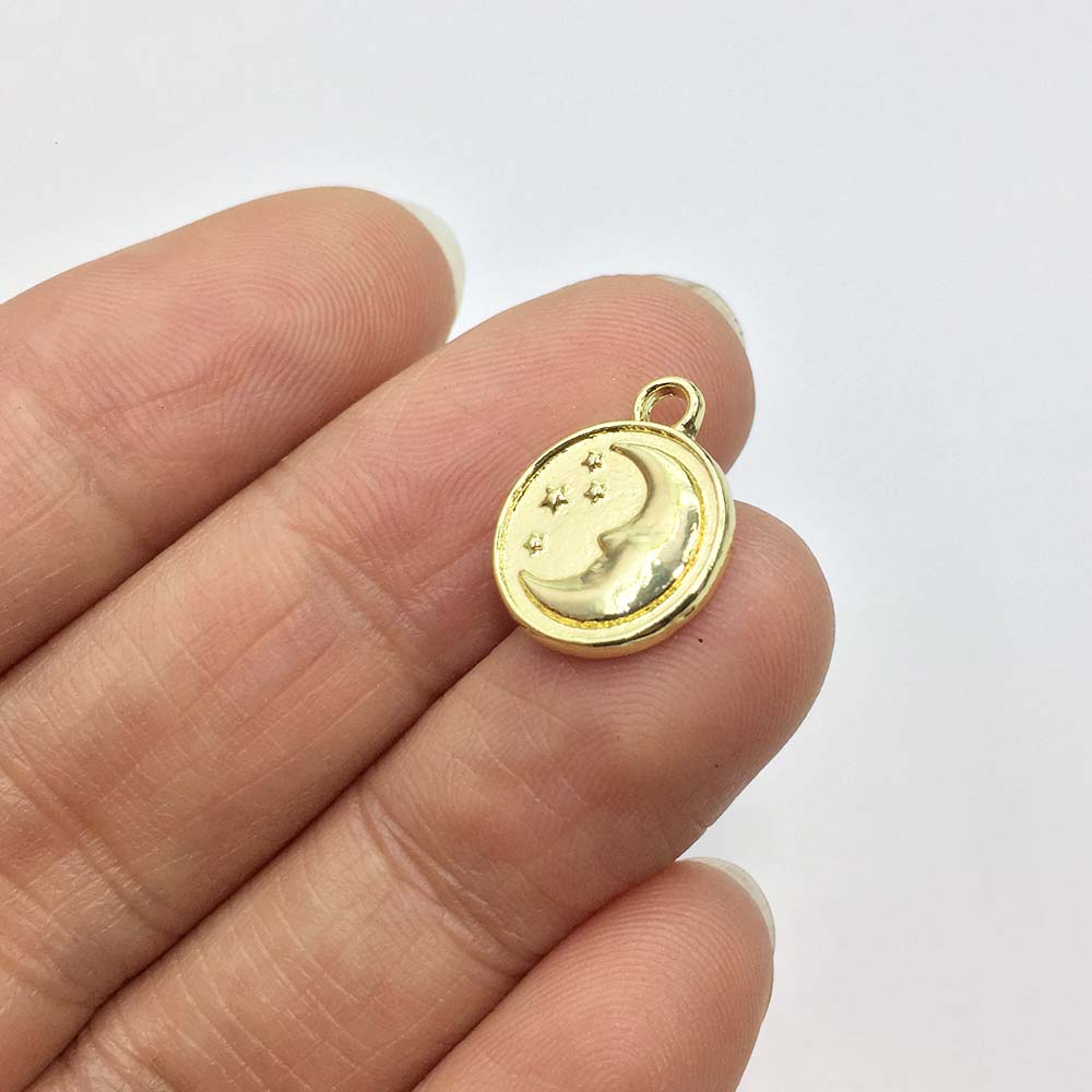 จี้รูปพระจันทร์และดวงดาว 20 ชิ - Moon Star Earrings บทวิจารณ์และราคา