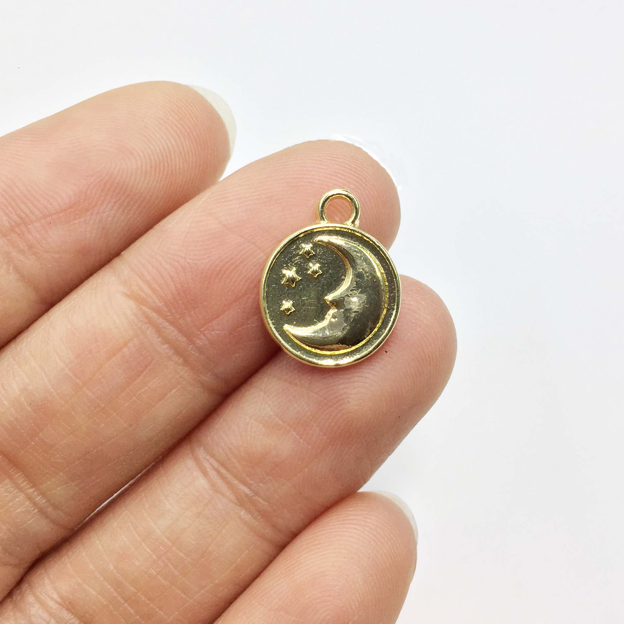 จี้รูปพระจันทร์และดวงดาว 20 ชิ - Moon Star Earrings บทวิจารณ์และราคา