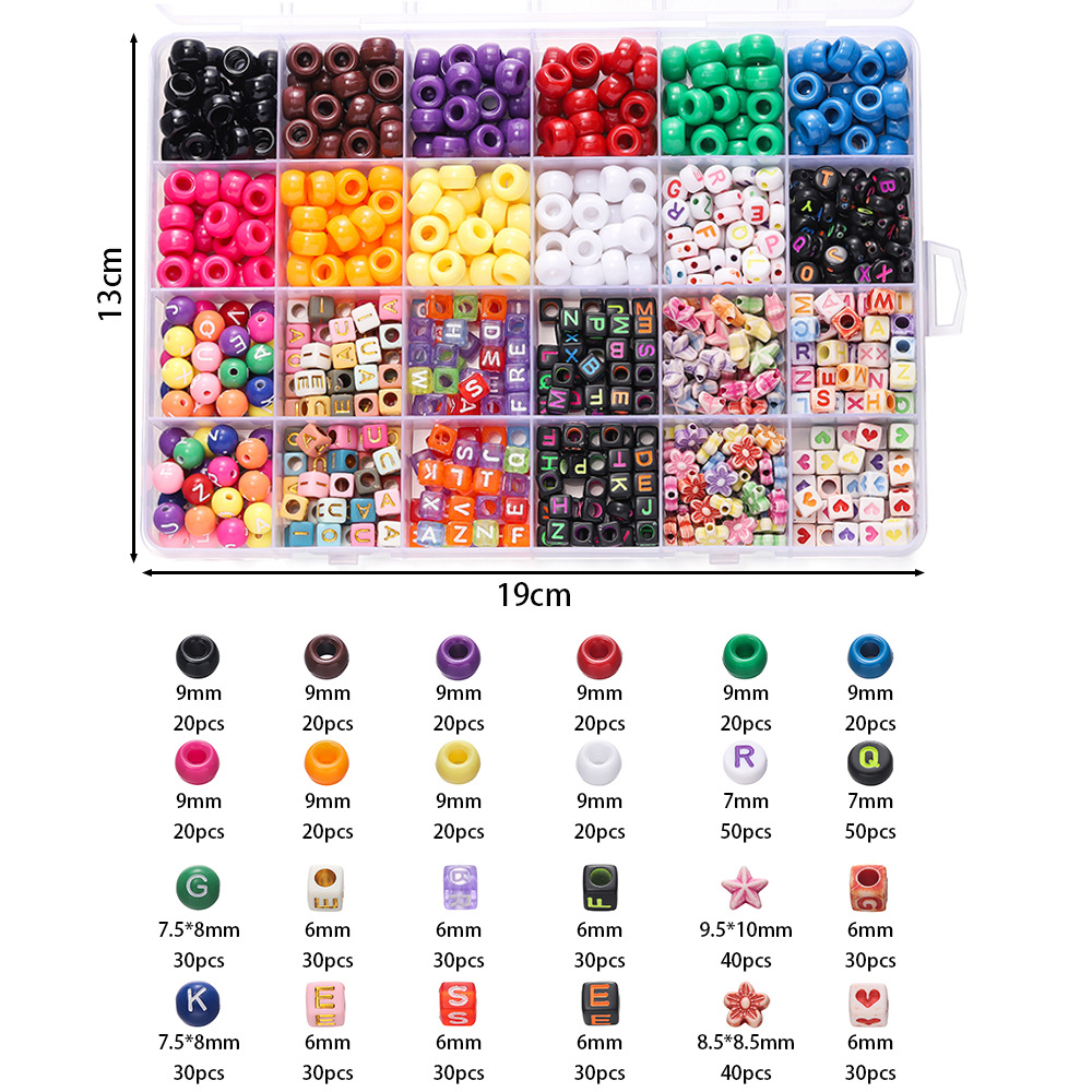 ลูกปัดอะคริลิคหลากสี 1 กล่อง ล - Charm Bracelet Beads บทวิจารณ์และราคา