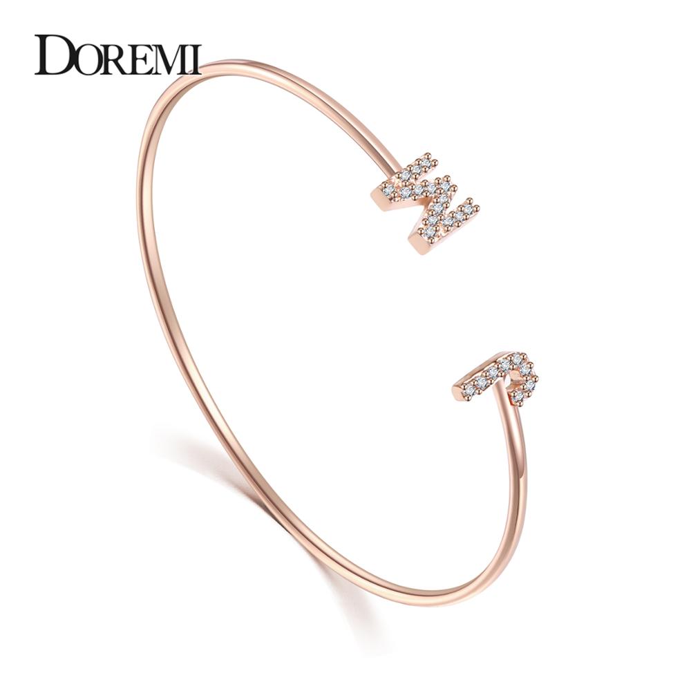 DOREMI Custom Letter สร้อยข้อม - Cuff Bangle Bracelet บทวิจารณ์และราคา